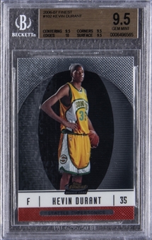 2006-07 Finest #102 Kevin Durant Rookie Card (#091/539) -  BGS GEM MINT 9.5